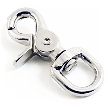 Quality Chrome 2-3/4" Trigger Snap Hook 5/8" Swivel Eye - Great for Pet Leashes, Bag Straps