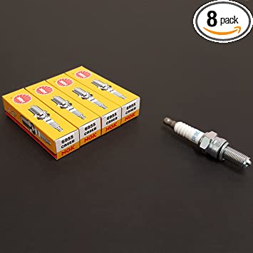 NGK (6955) CR9EB Standard Spark Plug, Pack of (8)