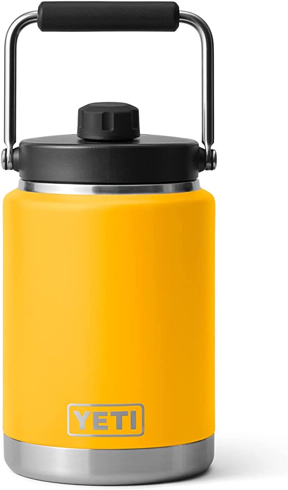 YETI Rambler Half Gallon Jug, Vacuum Insulated, Stainless Steel with MagCap, Alpine Yellow