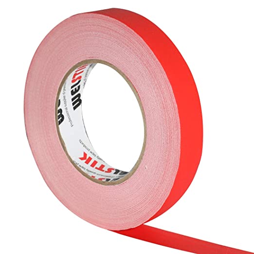 WELSTIK Thin Gaff Tape 25MM*30.2M Gaffa Tape Matt Cloth Tape, Red