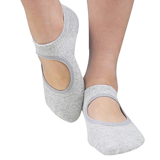 Yoga Socks, Gmall Best Non Slip Skid Pilates Socks with Grips Cotton for Women