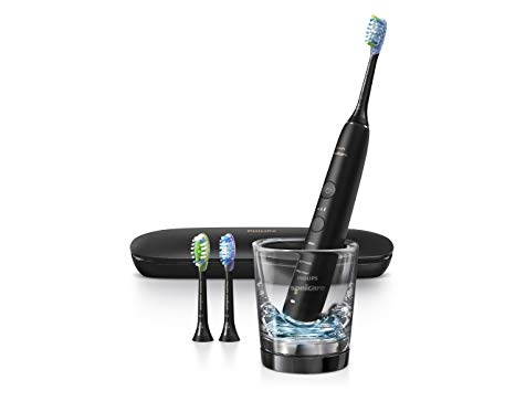 Philips Sonicare DiamondClean Smart Electric, Rechargeable toothbrush for Complete Oral Care – 9300 Series, Black, HX9903/31 FFP