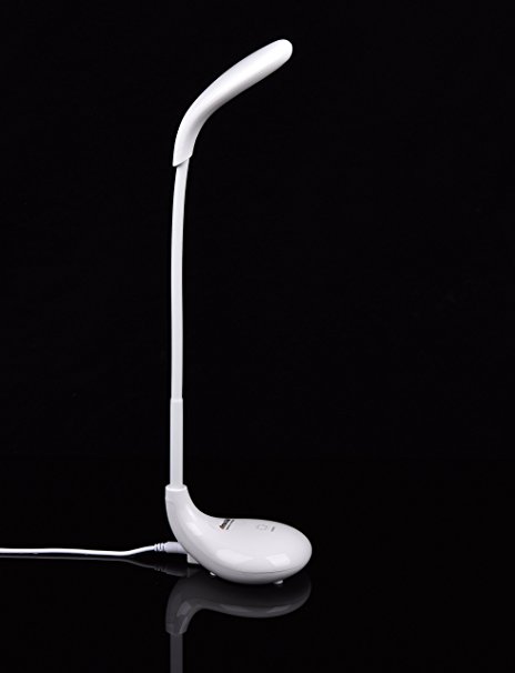 Amazlab DL5 LED Desk Lamp, with Rechargable Battery and Freely Adjustable Gooseneck