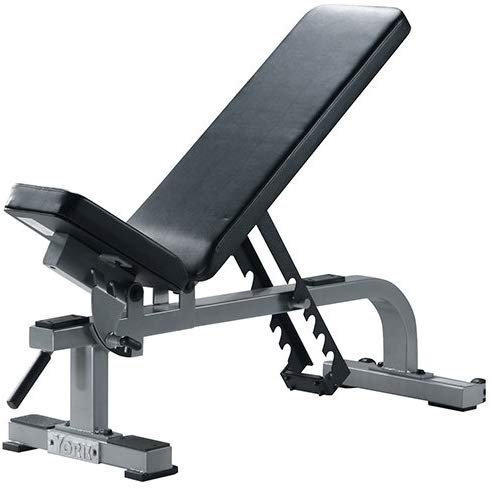 York Barbell 54027 Flat to Incline Bench44; White
