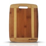 Kitchen Active Bamboo Cutting Board 13x10 w Handle Made With Premium Eco-Friendly Bamboo Wood