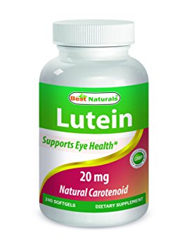 Best Naturals Lutein 20mg With Zeaxanthin, 240 Count