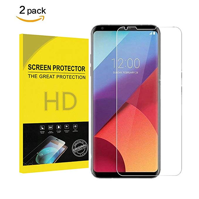 [2 Pack] LG V30/V30 Plus Tempered Glass Screen Protector[Case Friendly],Undada[9H Hardness][Bubble Free][Anti Scratch] Tempered Glass Screen Protector Film for LG v30/v30 Plus