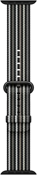 Apple Watch 42mm Black Stripe Woven Nylon