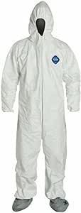 DuPont Industrial & Scientific DuPont TY122S 3XL Each Disposable Elastic Wrist, Bootie and Hood Tyvek Coverall Suit 1414 White