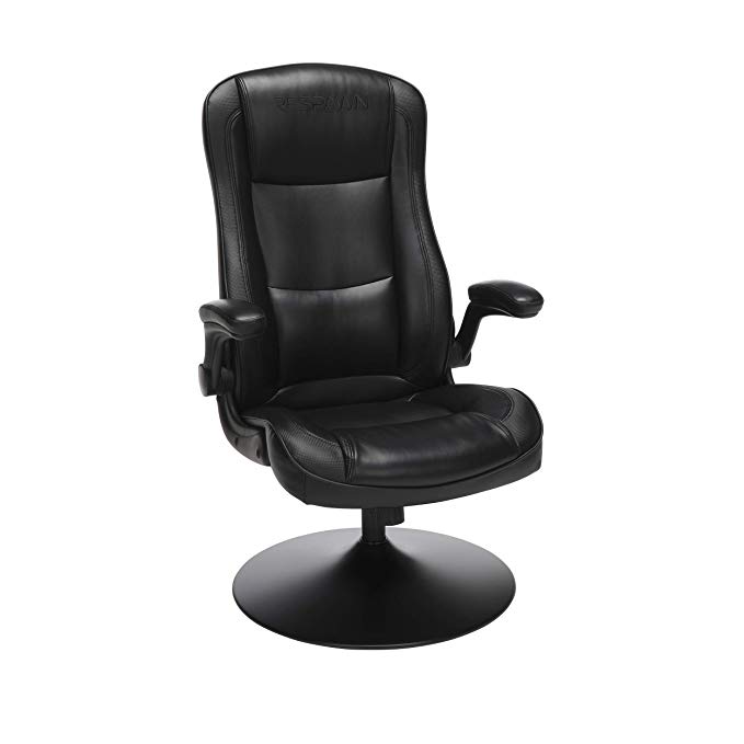 RESPAWN-800 Racing Style Gaming Rocker Chair, Rocking Gaming Chair, in Black (RSP-800-BLK-BLK)