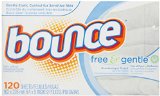Bounce Free and Gentle Fabric Softener Sheets 120 Count