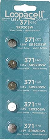 Loopacell 371/370 Silver Oxide Watch Battery (5 per Pack)