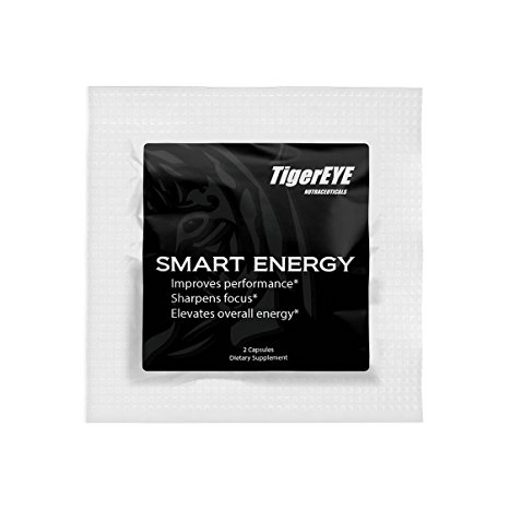SMART ENERGY: NEW Caffeine with L-Theanine (5 Packs of 2) for Powerful Energy, Focus & Clarity- #1 Ranked Cognitive Performance Stack-Proven No Jitters-Natural-Caffeine 100mg, L-Theanine 200mg