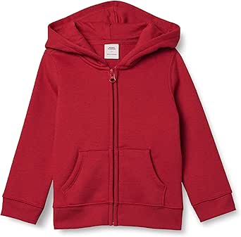 Amazon Essentials Girls and Toddlers' Fleece Zip-Up Hoodie Sweatshirt