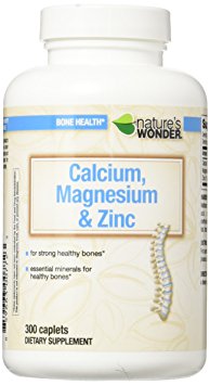 Nature's Wonder Calcium Magnesium and Zinc Supplement, 300 Count