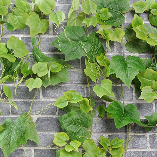Green Simulation Flowers Artificial Plants Rattan/home Decoration (Grape Leaf)