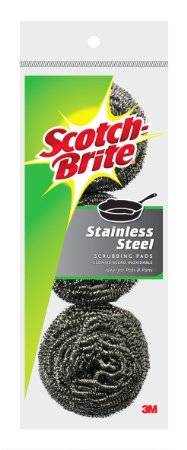 Scotch-Brite Stainless Steel Scouring Pad 3-Pad