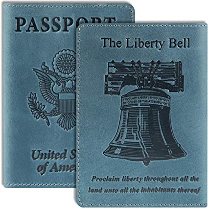 Shvigel Passport Cover - Leather Holder - Love America Collection