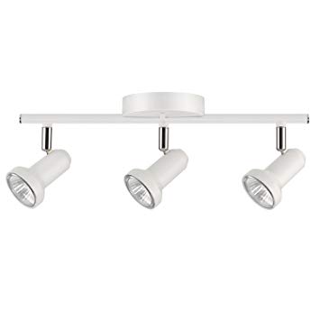 Globe Electric 59324 Track Lighting, Bulbs Included 3, White