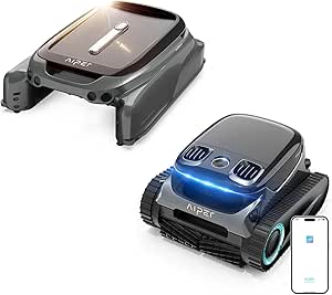 Aiper Surfer S1 Robotic Pool Skimmer with Aiper Scuba S1 Pro Robotic Pool Cleaner