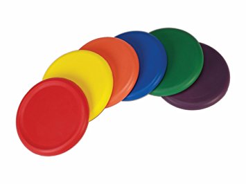 American Educational Products Ultra Soft Foam Frisbees, Assorted Colors, Set of 6