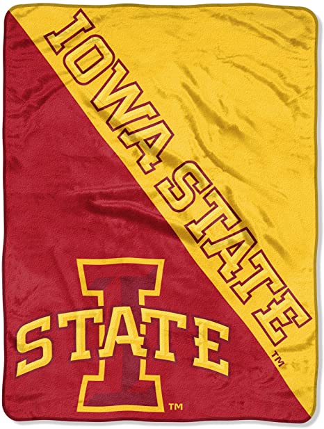 Officially Licensed NCAA "Halftone" Micro Raschel Throw Blanket, 46" x 60", Multi Color