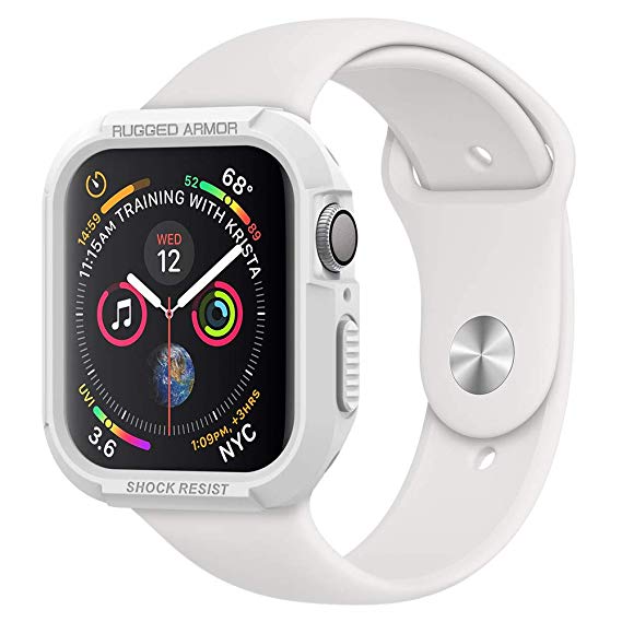 Spigen Rugged Armor Designed for Apple Watch Case for 44mm Series 4 (2018) - White