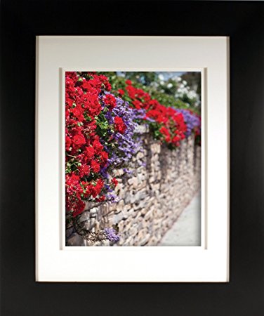 Artcare By Nielsen Bainbridge 8x10 Mesa Collection Archival Matte Black Frame With White Mat For 11x14 Image #RW19MEMBS. Includes: UV Glazed Glass and Anti Aging Liner
