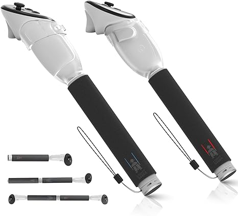 Hibloks 3 in 1 Handle Attachments Compatible with Oculus Quest 3 Controller,VR Gorilla Tag Long Arms Grips for Meta Quest 3 Accessories,Beat Saber/Baseball/Golf Club,Enhance More Gaming Experiences
