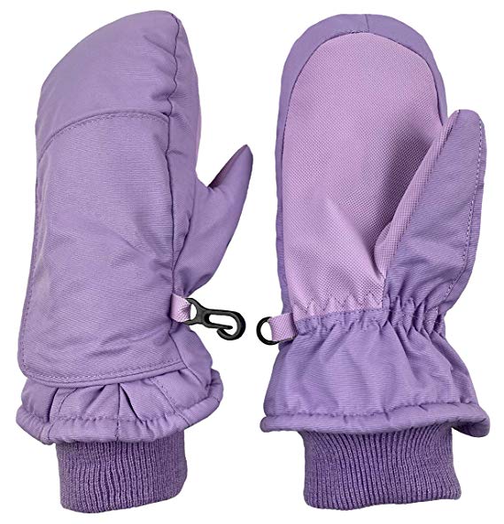 N'Ice Caps Kids Toddler and Baby Easy-On Wrap Waterproof Thinsulate Winter Mittens