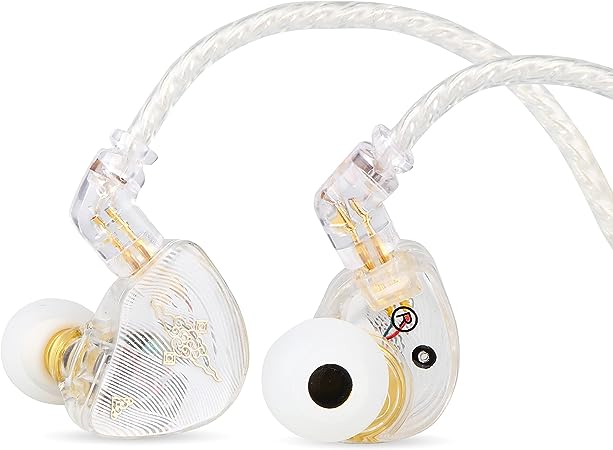 Linsoul TANGZU Wan’er S.G HiFi 10mm Dynamic Driver PET Diaphragm in-Ear Earphone with Ergonomic Shape, Detachable 2Pin OFC Braided Cable for Audiophile Musician DJ Stage (White, TANGZU Wan’er S.G)