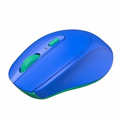 Portronics Toad 31 Wireless Mouse with 2.4 GHz Connectivity, USB Receiver, 10m Working Distance, Ergonomic Design, Auto Power Saving, Adjustable DPI for Laptop & PC (Blue)