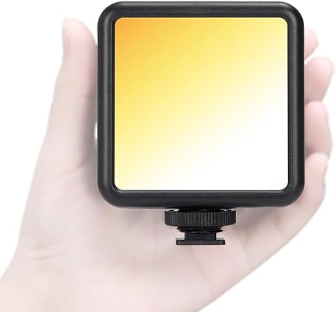 TARION LED Videolicht: Tragbare Kameralicht Mini Handy Licht Panel Leuchte 2500K-7000K Farbtemperatur 1800mAh Akku für Videobeleuchtung Porträtfotografie Live-Streaming Zoom Anrufe(LPL-01)