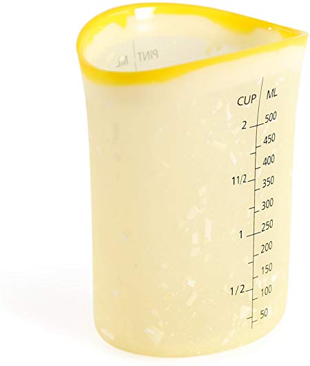 Charles Viancin Squeeze and Pour Measuring Cup - 2 Cups or 500 ml (Lemon)