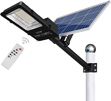 ECO-WORTHY 200 W Solar Street Flood Lights Outdoor Lamp, 406 LED White 6500K with Remote Control Dusk to Dawn Security Lighting for Yard, Garden, Gutter, Basketball Court, Arena, Lawn(55000mAh 176Wh)