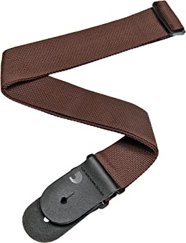 D'Addario Accessories Guitar Strap - Guitar Accessories - Electric Guitar Strap, Acoustic Guitar Strap, Acoustic Electric Guitar Strap & Bass Guitar Strap - Polypropylene - Brown