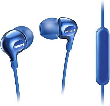 Philips SHE3705BK/00 In Ear Earphone With Microphone Mic (Rich Bass, Reinforced Cable