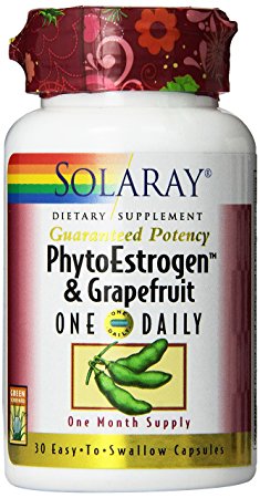 Solaray One Daily Phyto Estrogen with Grapefruit Supplement, 30 Count