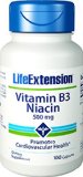 Life Extension Vitamin B3 Niacin 500 Mg  100 capsules