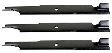 USA Mower Blades U13276BP (3) High-Lift for Ariens 08979600 Toro 105-7718 108-1123 Length 20-1/2in. Width 2-1/2in. Thickness .250in. Center Hole 5/8in. 60in. Deck