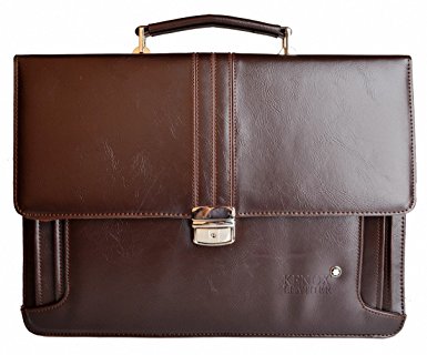 Kenox Mens Synthetic Leather Business Briefcase Laptop Messenger Bag Satchel