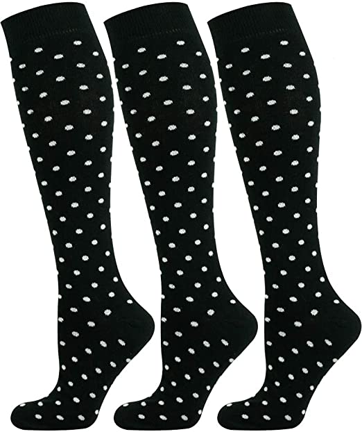 Mysocks Unisex Knee High Long Socks Polka Dot Design