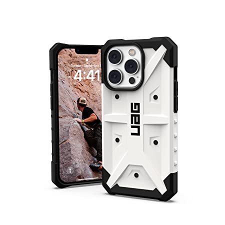 Urban Armor Gear UAG iPhone 14 Pro Case, Pathfinder Rugged Lightweight Slim Shockproof Protective Case/Cover Designed for iPhone 14 Pro (6.1-Inch) (2022), Wireless Charging Compatible - White