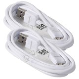 Samsung USB 30 Sync Charge Data Cable for Samsung Galaxy S5 SV and Note 3 - 2 Pack Bulk Packaging 4ft 11in