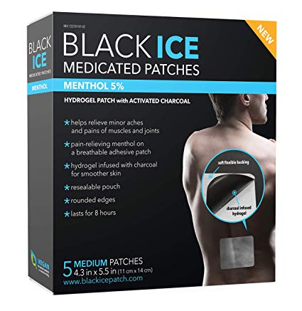 Black Ice - Pain Relief Menthol Charcoal Patch