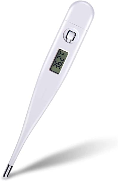 Oral Digital Thermometer for Fever Accurate and Readings in 10-20 Seconds,LCD Digital Thermometer Temperature Measurement Mouth for Baby Kids and Adult