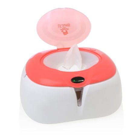 Lil' Jumbl Wipe Warmer Dispenser | Safety, Freshness and Enhanced Hygiene (Pink)
