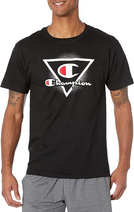 Champion, Cotton Midweight Crewneck Tee,t-Shirt for Men, Seasonal Graphics