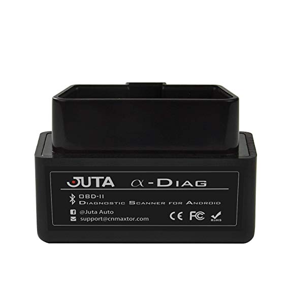 JUTA α-Diag Bluetooth OBD2 Scanner OBDII Code Reader Diagnostic Interface Auto Tool for Android Only
