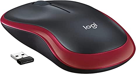 Logitech Wireless Mouse M185 Red